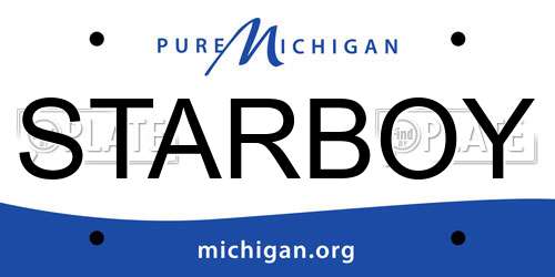 STARBOY Michigan License Plate