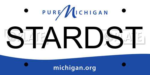 STARDST Michigan License Plate