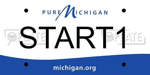 START1 Michigan License Plate