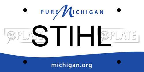 STIHL Michigan License Plate