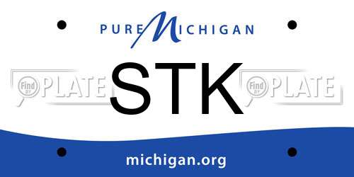 STK Michigan License Plate