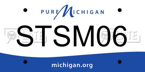 STSM06 Michigan License Plate