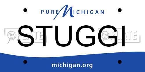 STUGGI Michigan License Plate