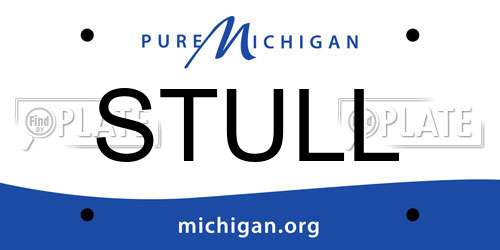STULL Michigan License Plate