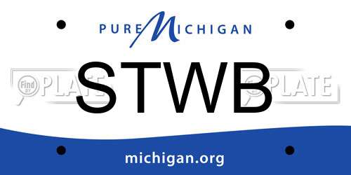 STWB Michigan License Plate