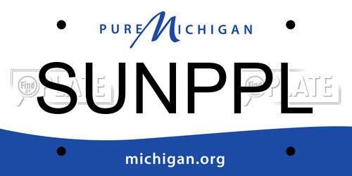 SUNPPL Michigan License Plate