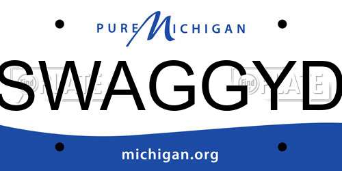 SWAGGYD Michigan License Plate