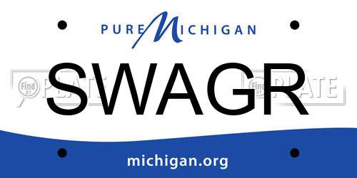 SWAGR Michigan License Plate