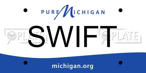 SWIFT Michigan License Plate