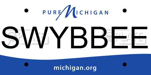 SWYBBEE Michigan License Plate