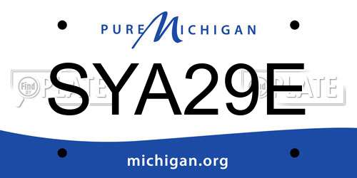SYA29E Michigan License Plate