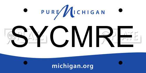 SYCMRE Michigan License Plate