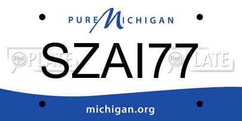 SZAI77 Michigan License Plate