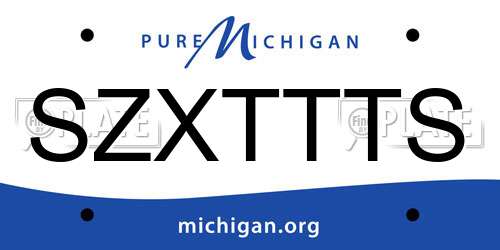SZXTTTS Michigan License Plate