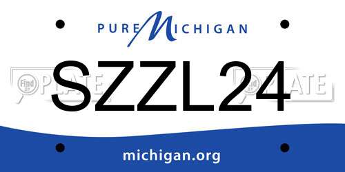 SZZL24 Michigan License Plate