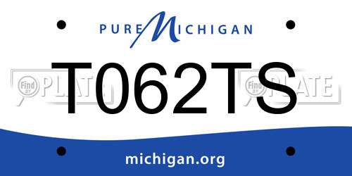 T062TS Michigan License Plate