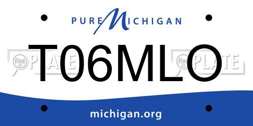 T06MLO Michigan License Plate