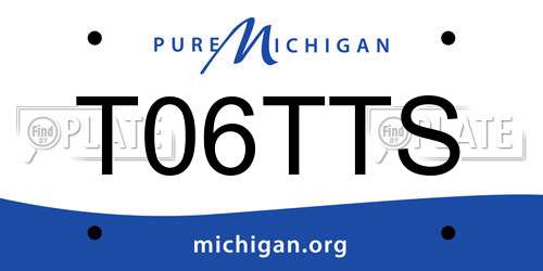 T06TTS Michigan License Plate