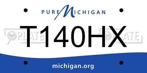 T140HX Michigan License Plate