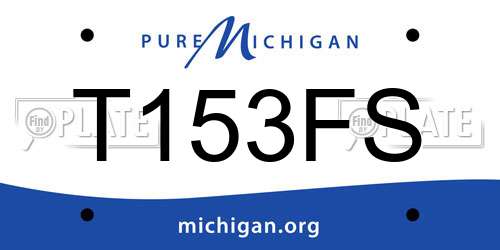 T153FS Michigan License Plate