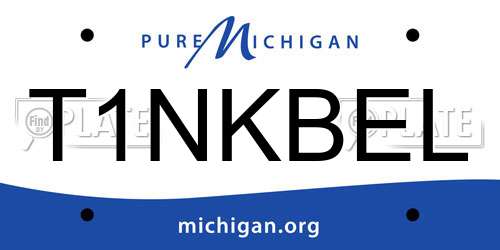 T1NKBEL Michigan License Plate