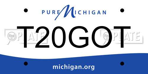 T20GOT Michigan License Plate