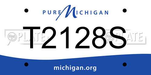 T2128S Michigan License Plate