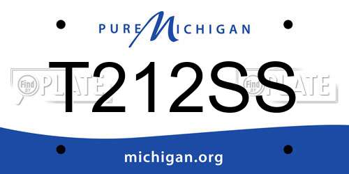 T212SS Michigan License Plate