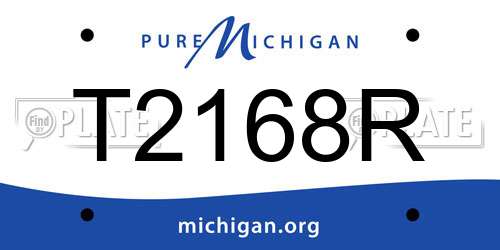 T2168R Michigan License Plate