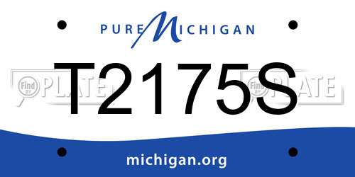 T2175S Michigan License Plate