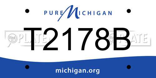 T2178B Michigan License Plate