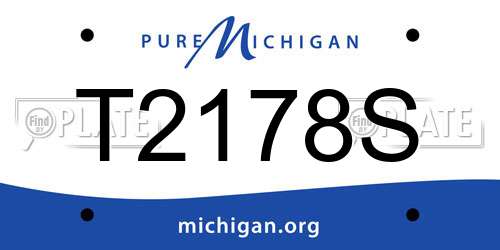 T2178S Michigan License Plate
