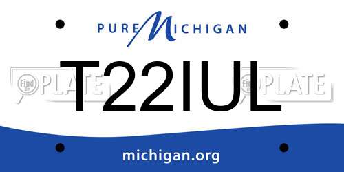 T22IUL Michigan License Plate