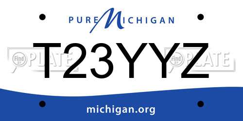T23YYZ Michigan License Plate