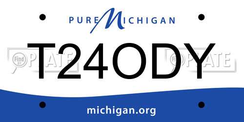 T24ODY Michigan License Plate