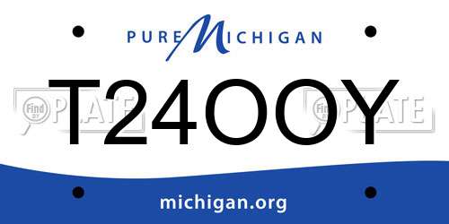 T24OOY Michigan License Plate