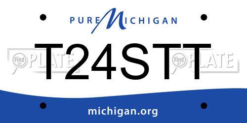 T24STT Michigan License Plate
