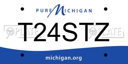 T24STZ Michigan License Plate