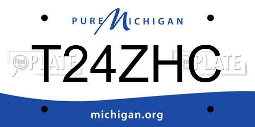 T24ZHC Michigan License Plate