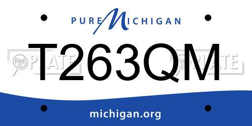 T263QM Michigan License Plate