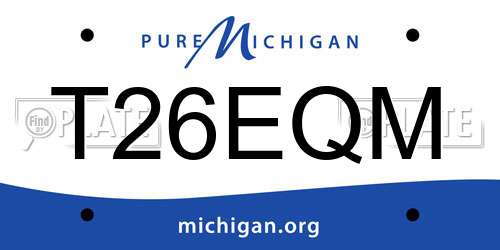 T26EQM Michigan License Plate