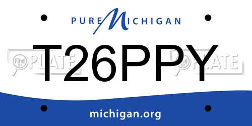 T26PPY Michigan License Plate