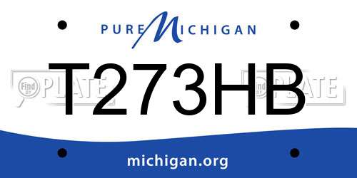 T273HB Michigan License Plate