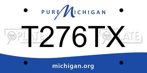 T276TX Michigan License Plate