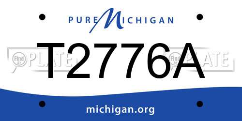 T2776A Michigan License Plate