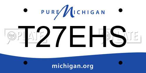 T27EHS Michigan License Plate