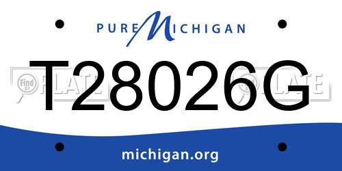 T28026G Michigan License Plate