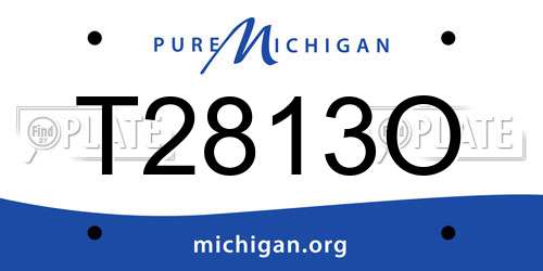 T2813O Michigan License Plate