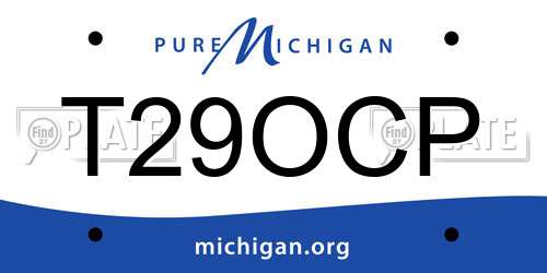 T29OCP Michigan License Plate