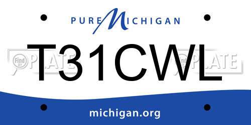 T31CWL Michigan License Plate